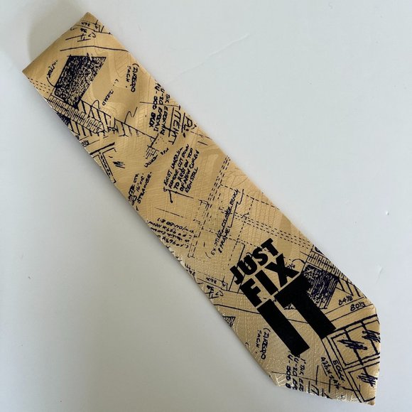 HOME IMPROVEMENT Novelty Tie "Tool Time Blueprint"  EUC - Picture 3 of 3